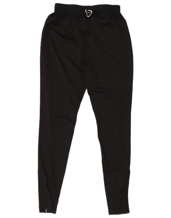 NIKE Womens Dri Fit Graphic Tracksuit Trousers UK 12 Medium  Black