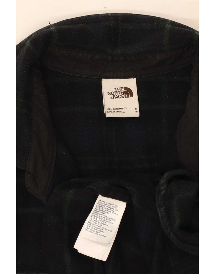 The North Face Mens Flannel Shirt Medium Navy Blue Check Cotton