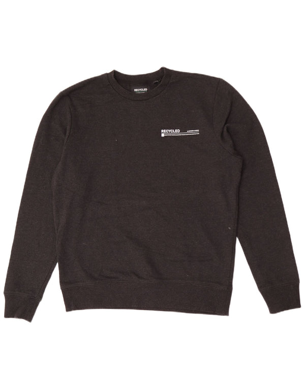 Superdry Mens Sweatshirt Jumper Medium Grey Cotton