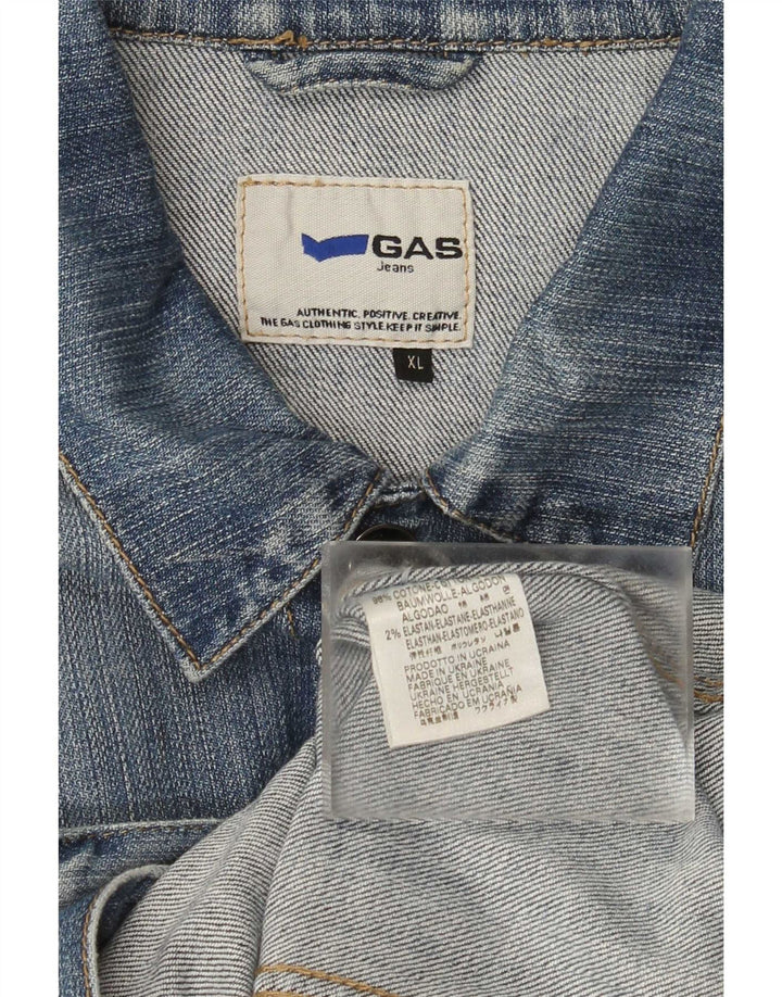 Gas Womens Denim Jacket UK 18 XL Blue Cotton