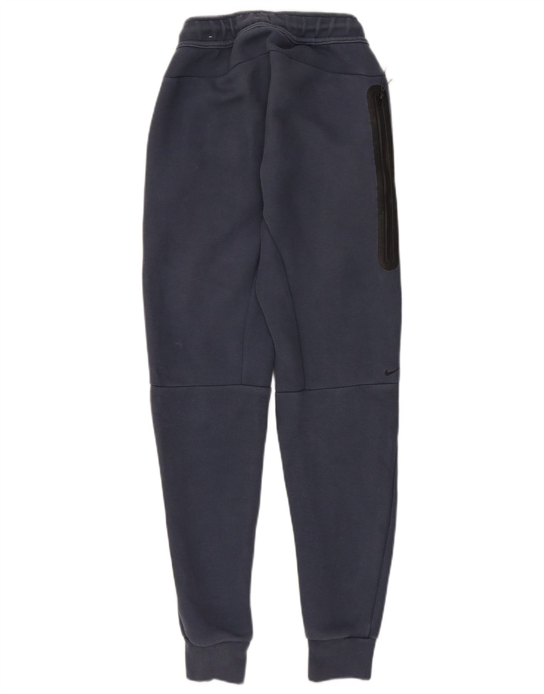 NIKE Womens Tracksuit Trousers Joggers UK 4 XS Navy Blue Colourblock