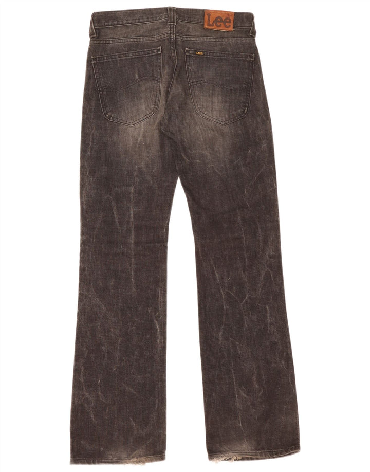 Lee Mens Bootcut Jeans W30 L34 Black Cotton