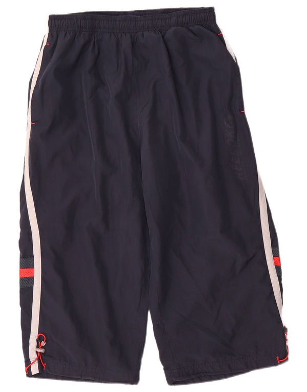Reebok Mens Bermuda Sport Shorts Medium Navy Blue Polyester