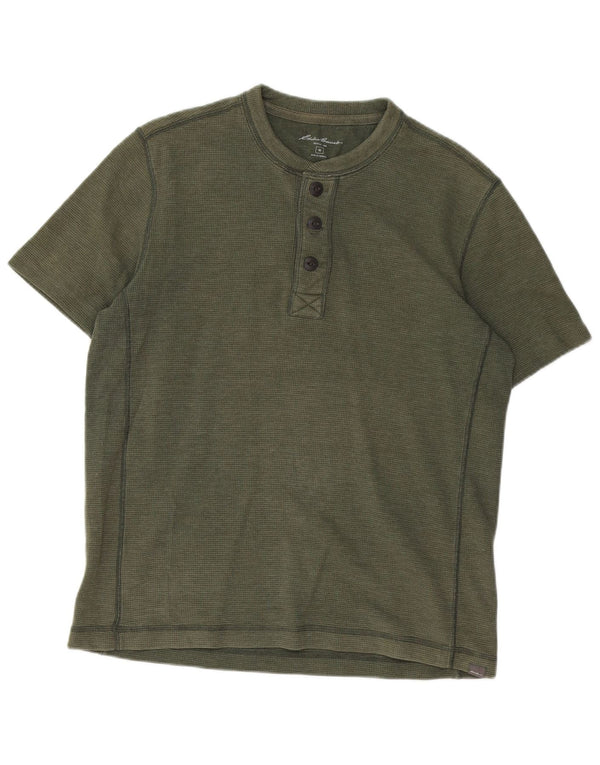 EDDIE BAUER Mens T-Shirt Top Medium Green Cotton