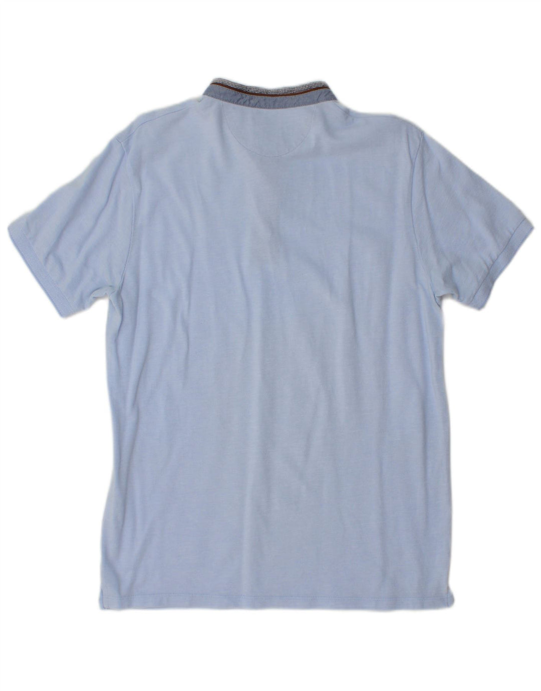 Zara Mens Polo Shirt Medium Blue