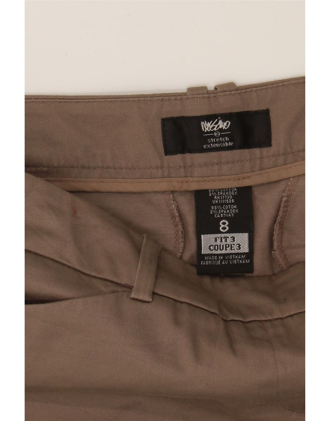 MOSSIMO Womens Casual Shorts US 8 Medium W32 Brown Cotton Vintage Mossimo and Second-Hand Mossimo from Messina Hembry 