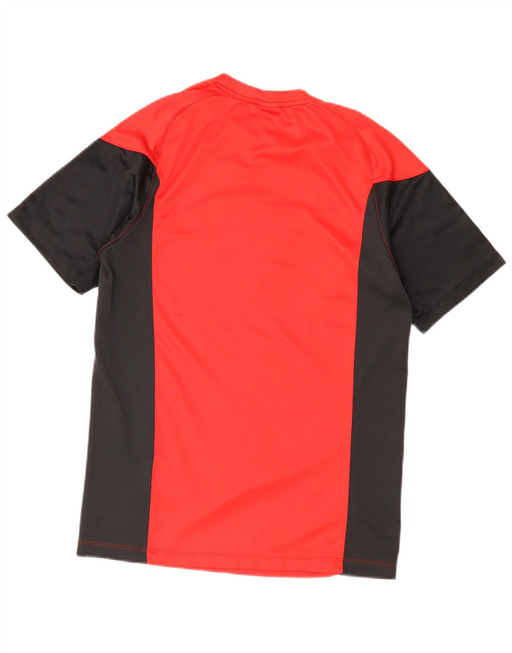 Nike Mens Dri Fit Graphic T-Shirt Top Small Red Colourblock Polyester
