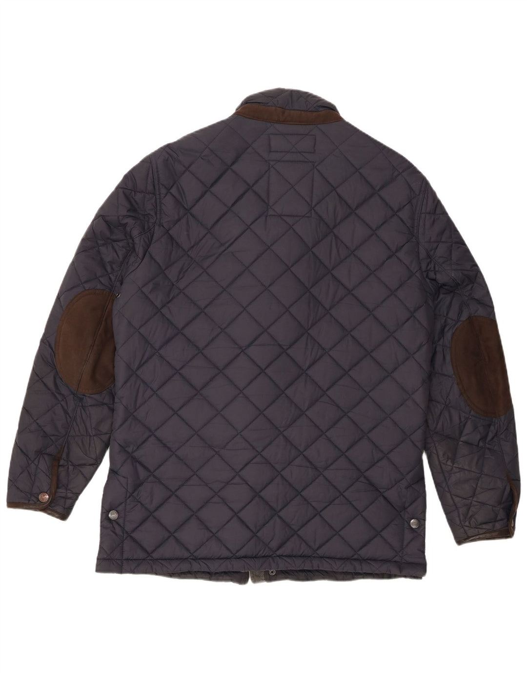 Crew Clothing Mens Quilted Jacket UK 40 Large Navy Blue Nylon