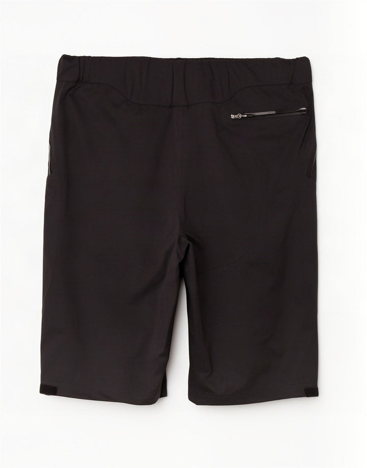 Mens Graphic Hiking Cargo Shorts W32 Medium Black Polyester