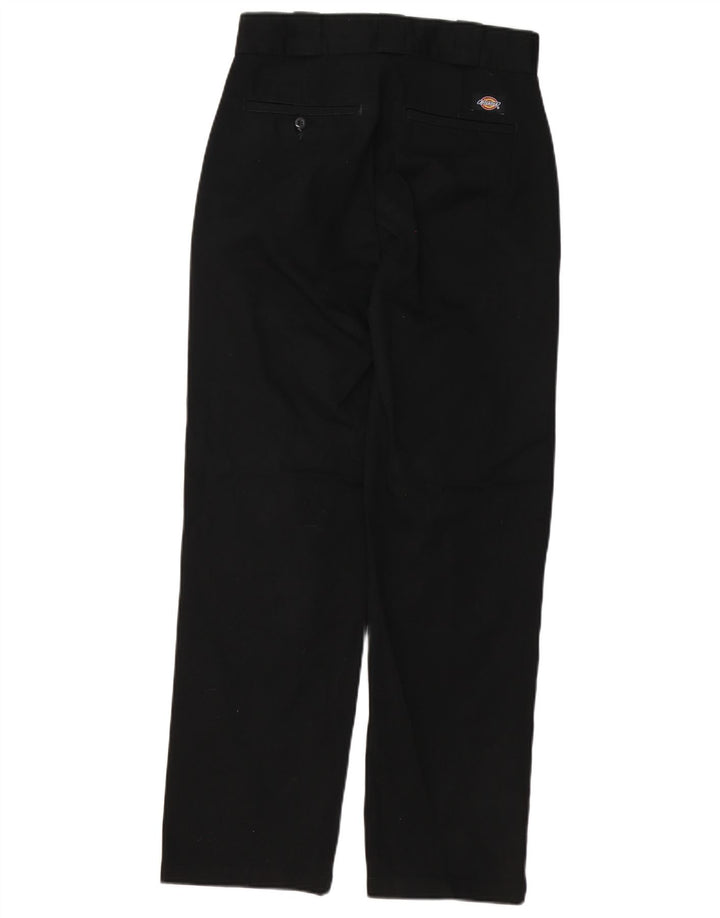 Dickies Mens Straight Chino Trousers W26 L29 Black Polyester