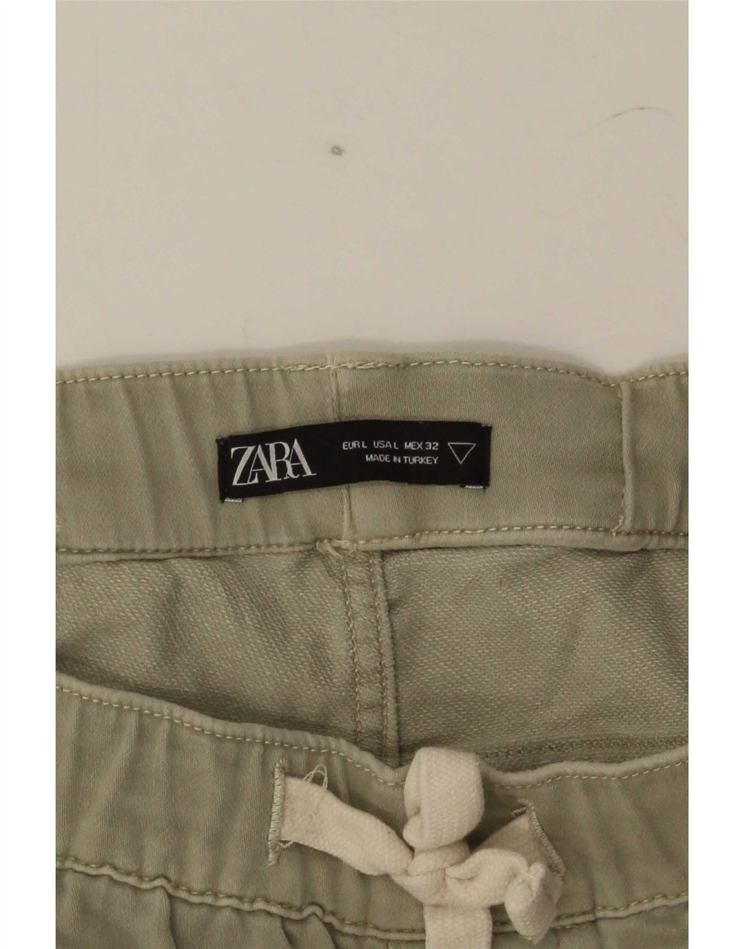 Zara Mens Chino Shorts Large W32 Khaki