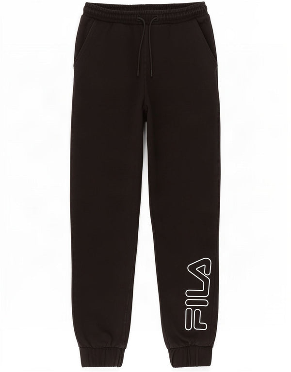 Fila Boys Graphic Tracksuit Trousers Joggers 13-14 Years Black