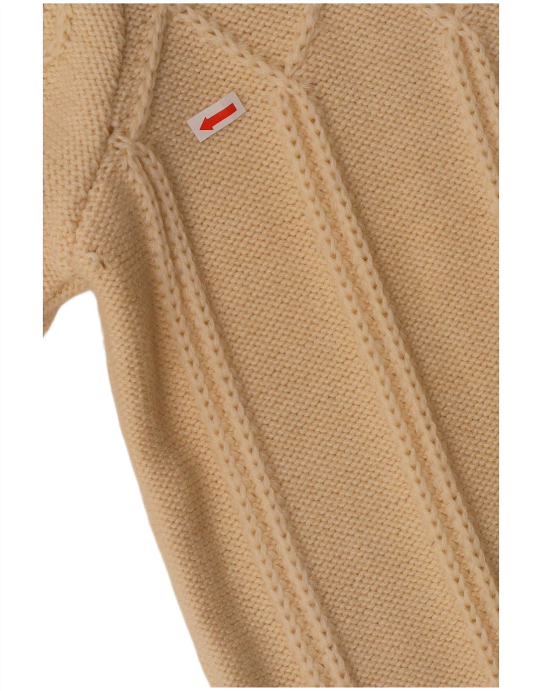 Vintage Womens Cardigan Sweater UK 12 Medium Off White Wool