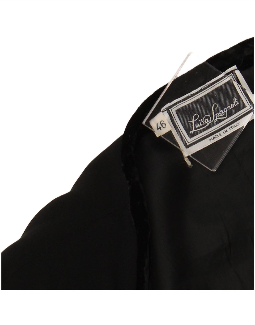 LUISA SPAGNOLI Womens Open Blazer Jacket IT 46 Large Black