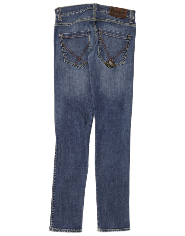 Roy Rogers Womens Slim Jeans W30 L34 Blue Cotton