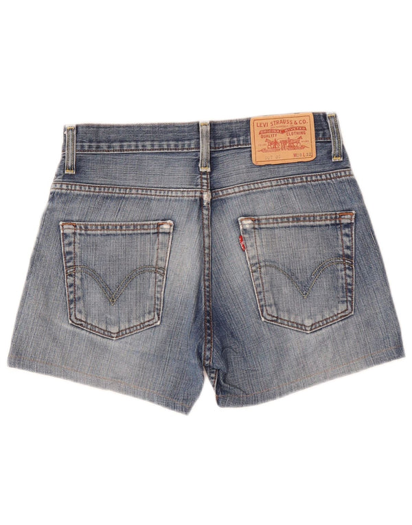 LEVI'S Womens 507 Denim Shorts W28 Medium Blue