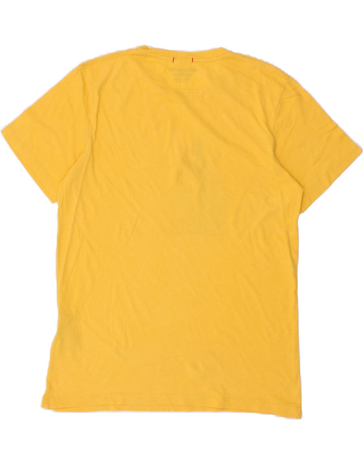JACK & JONES Mens Graphic T-Shirt Top Medium Yellow Cotton Vintage Jack & Jones and Second-Hand Jack & Jones from Messina Hembry 