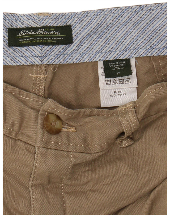 EDDIE BAUER Mens Bermuda Shorts US 12 Large W34  Beige Cotton