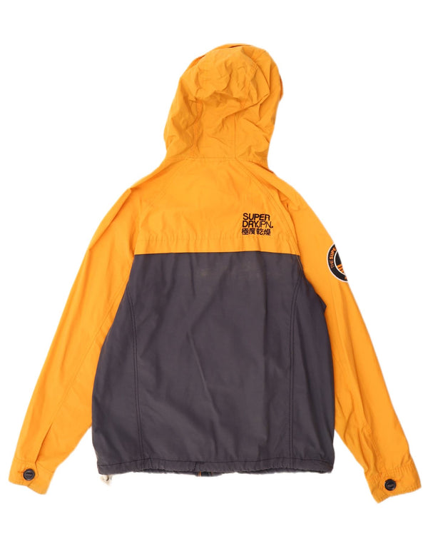 Superdry Mens Graphic Windbreaker Jacket UK 40 Large Orange Colourblock