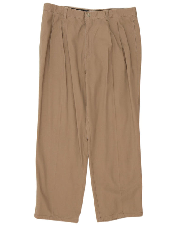 Dockers Mens Pegged Chino Trousers W38 L30 Beige Cotton