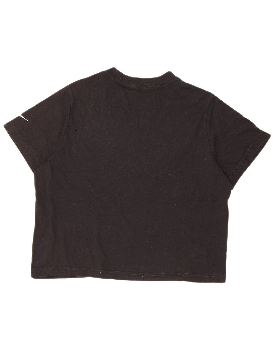 NIKE Girls Loose Fit Crop Graphic T-Shirt Top 13-14 Years XL Black