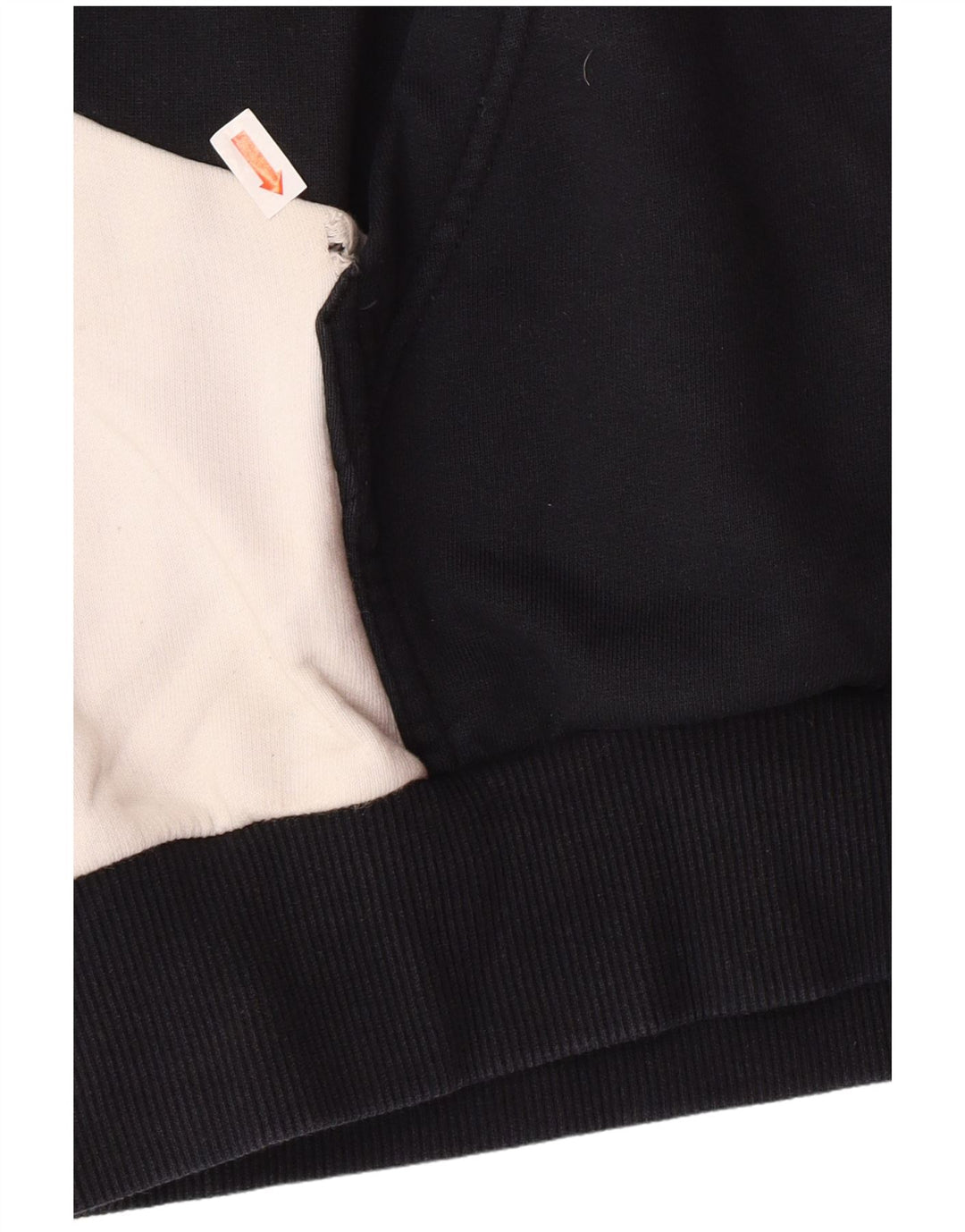 PUMA Mens Graphic Hoodie Jumper Large Black Colourblock Cotton