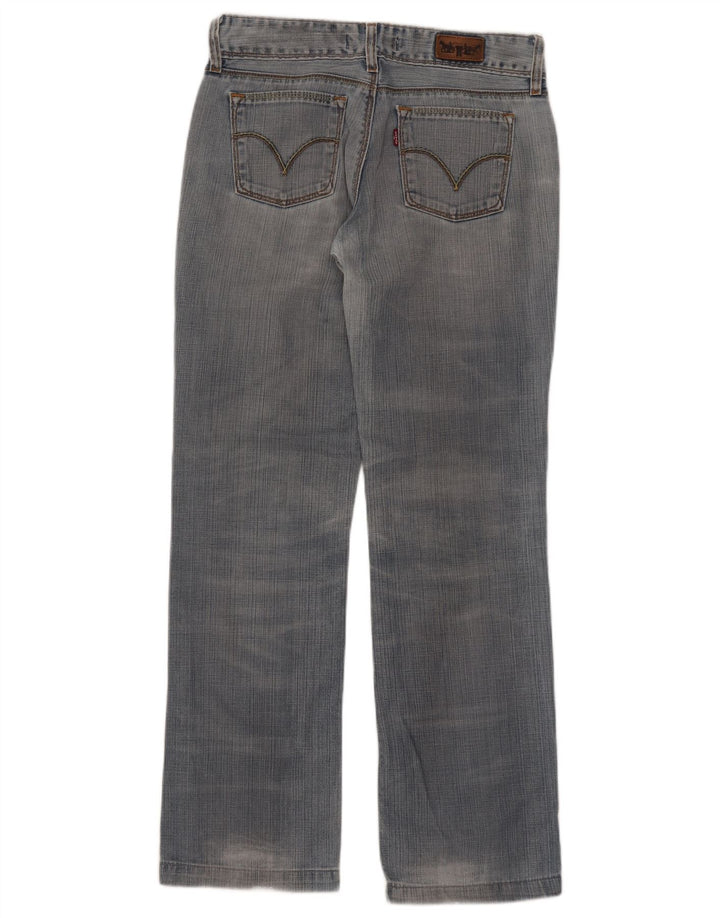 Levi's Womens 570 Straight Jeans W30 L31 Blue Cotton