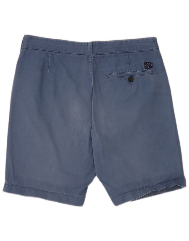 Marks & Spencer Mens Chino Shorts W30 Medium Navy Blue Cotton