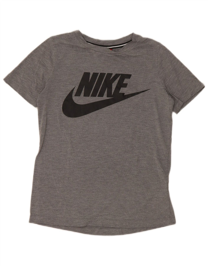 Nike Mens Graphic T-Shirt Top XS Grey Polyester