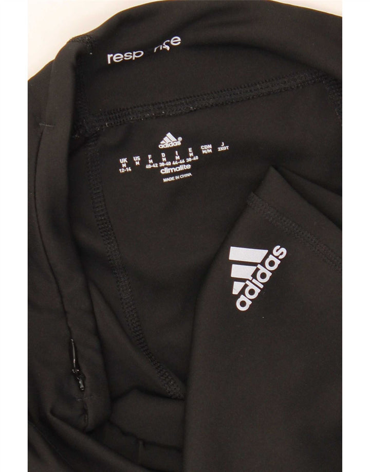 Adidas Womens Climalite Capri Leggings UK 12/14 Medium Black Polyester