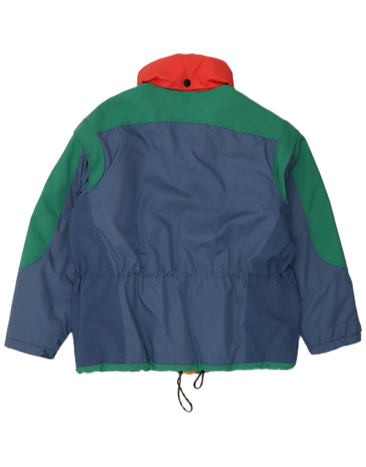 DIADORA Mens Ski Jacket UK 40 Large Blue Colourblock Polyester