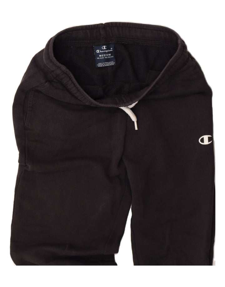 CHAMPION Boys Tracksuit Trousers Joggers 9-10 Years Medium Black Vintage Champion and Second-Hand Champion from Messina Hembry 