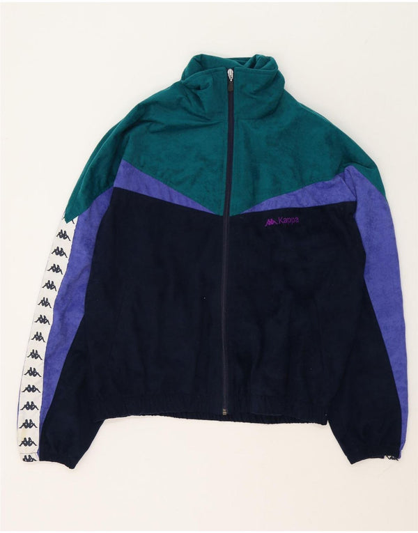 Kappa Mens Graphic Tracksuit Top Jacket Large Multicoloured Colourblock