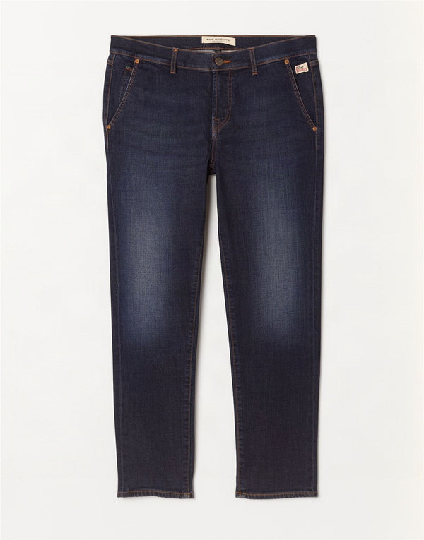 Roy Rogers Mens Slim Jeans W36 L32 Navy Blue Cotton