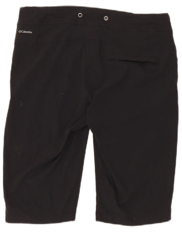 Columbia Womens Omni-Shade Regular Sport Shorts US 8 Medium W30 Black Nylon