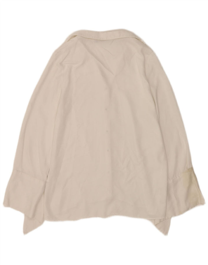 Zara Womens Shirt Blouse UK 10 Small White Viscose