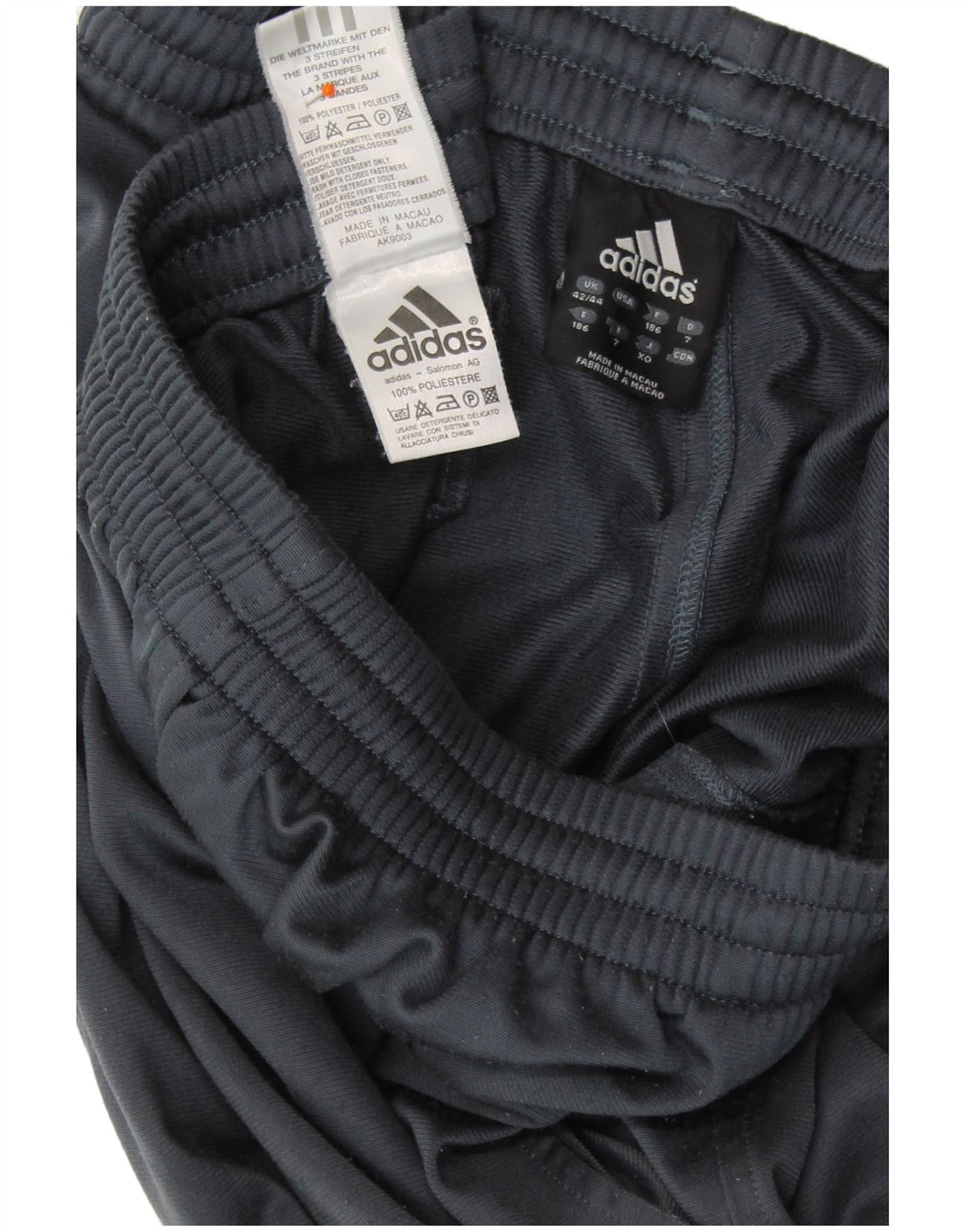 ADIDAS Mens Tracksuit Trousers UK 42/44 Large  Navy Blue Polyester