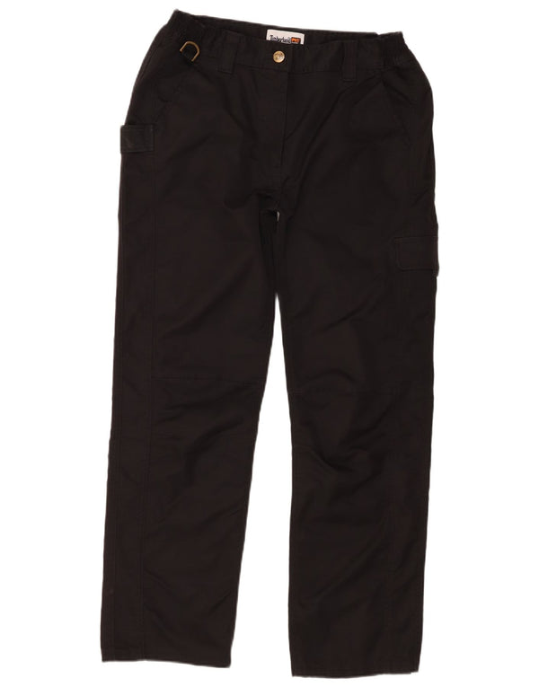 Timberland Mens Straight Cargo Trousers Large W36 L28 Black Polyester