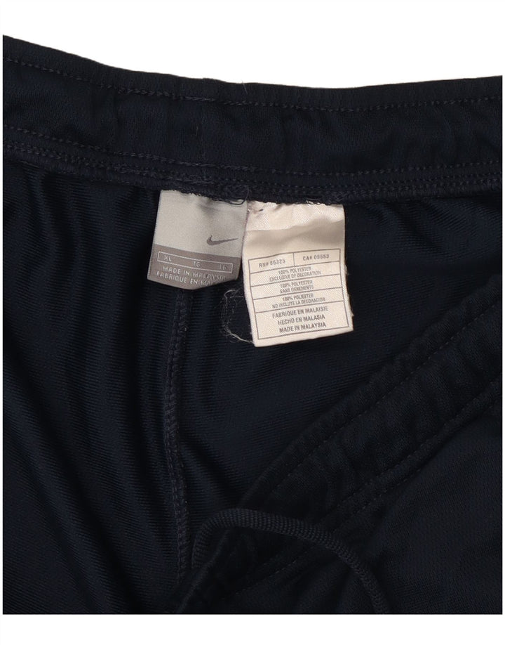 NIKE Mens Tracksuit Trousers XL  Navy Blue Polyester