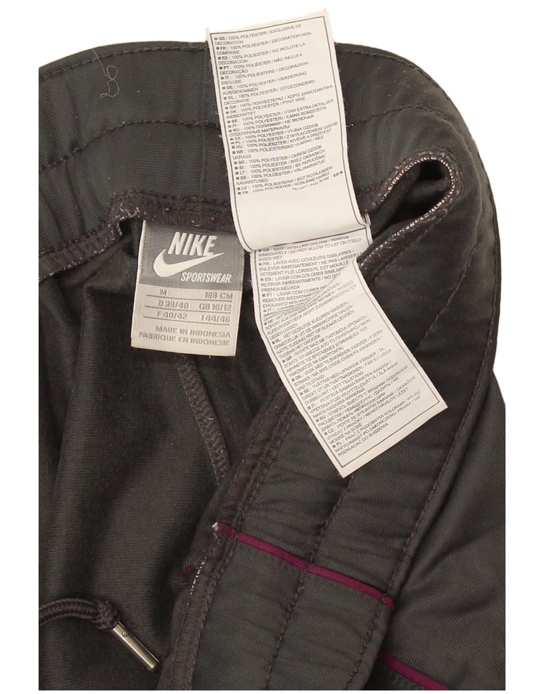 Nike Womens Tracksuit Trousers UK 10/12 Medium  Grey Polyester