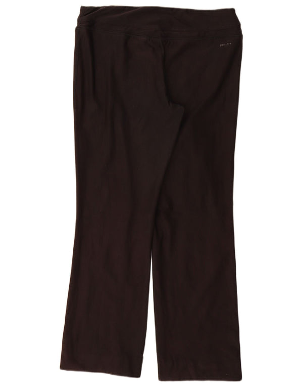 NIKE Womens Dri Fit Tracksuit Trousers UK 16 Large  Black