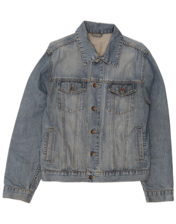 Oviesse Womens Denim Jacket UK 16 Large Blue Cotton