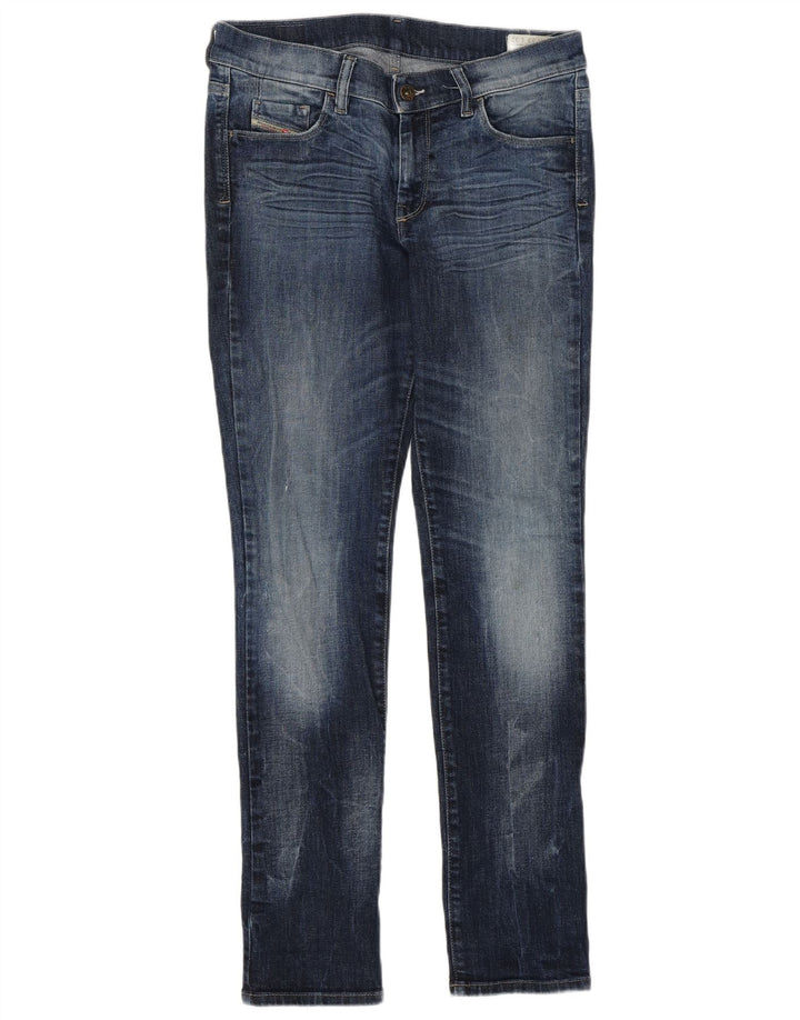 DIESEL Womens HI-VY Super Slim Straight Jeans W32 L29 Blue