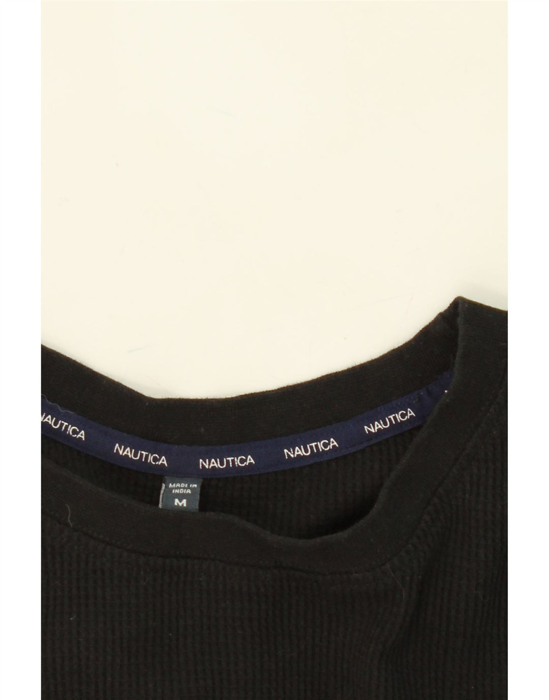 NAUTICA Womens Top Long Sleeve UK 12 Medium Black Cotton Vintage Nautica and Second-Hand Nautica from Messina Hembry 
