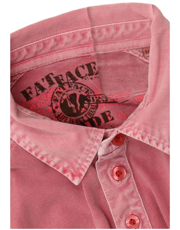 FAT FACE Mens Polo Shirt Medium Pink