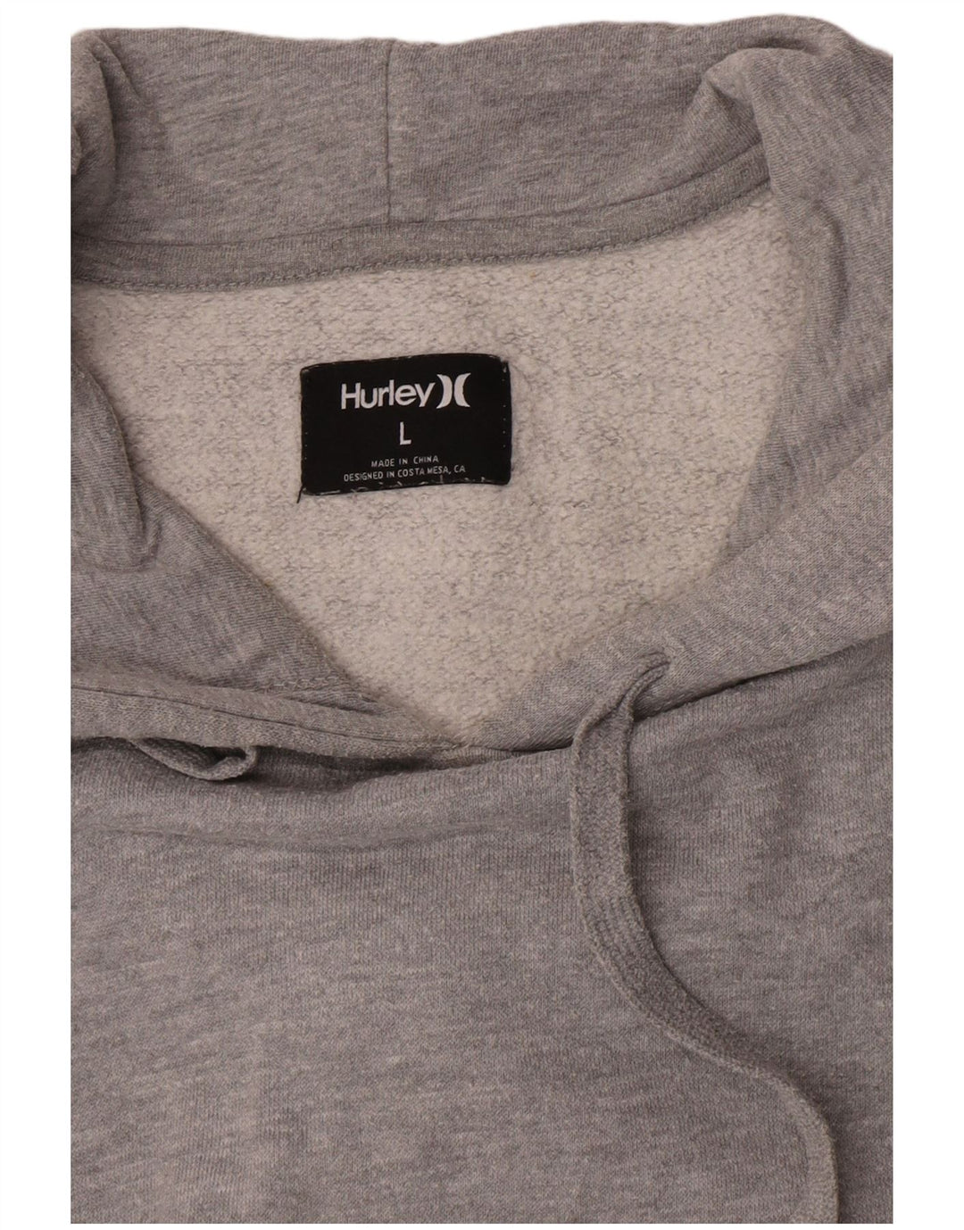Hurley Mens Hoodie Jumper Large Grey