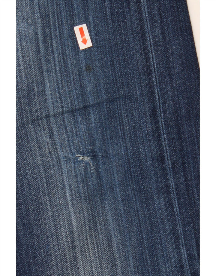 DIESEL Mens Viker Distressed Straight Jeans W33 L32 Blue Cotton