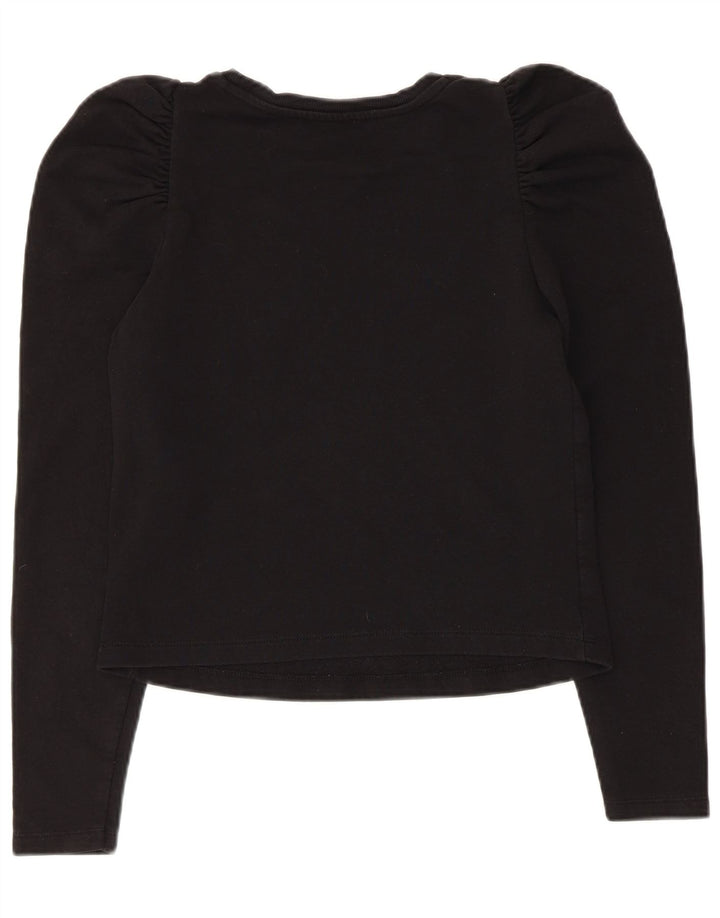 Zara Womens Top Long Sleeve UK 8 Small Black