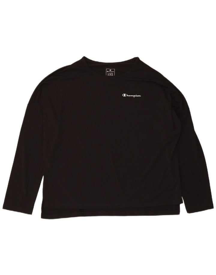 CHAMPION Womens Top Long Sleeve UK 18 XL Black