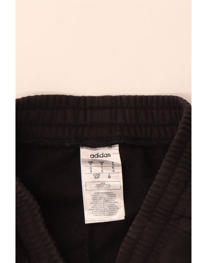 ADIDAS Mens Graphic Tracksuit Trousers Joggers Small  Black Cotton